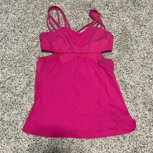 Lululemon Exquisite II Top Jeweled Magenta size 2